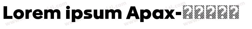 Lorem ipsum Apax字体转换
